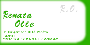 renata olle business card